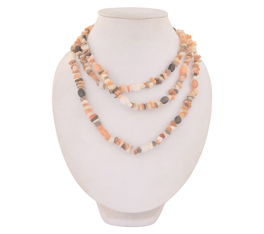 Sterling Silver Multi-Color Moonstone Necklace