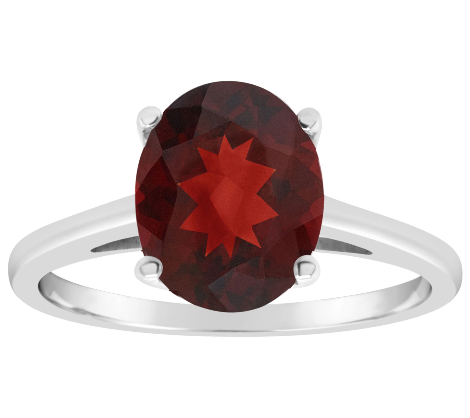 Affinity Gems 14K Gold 2.80 cttw Oval Garnet Ring