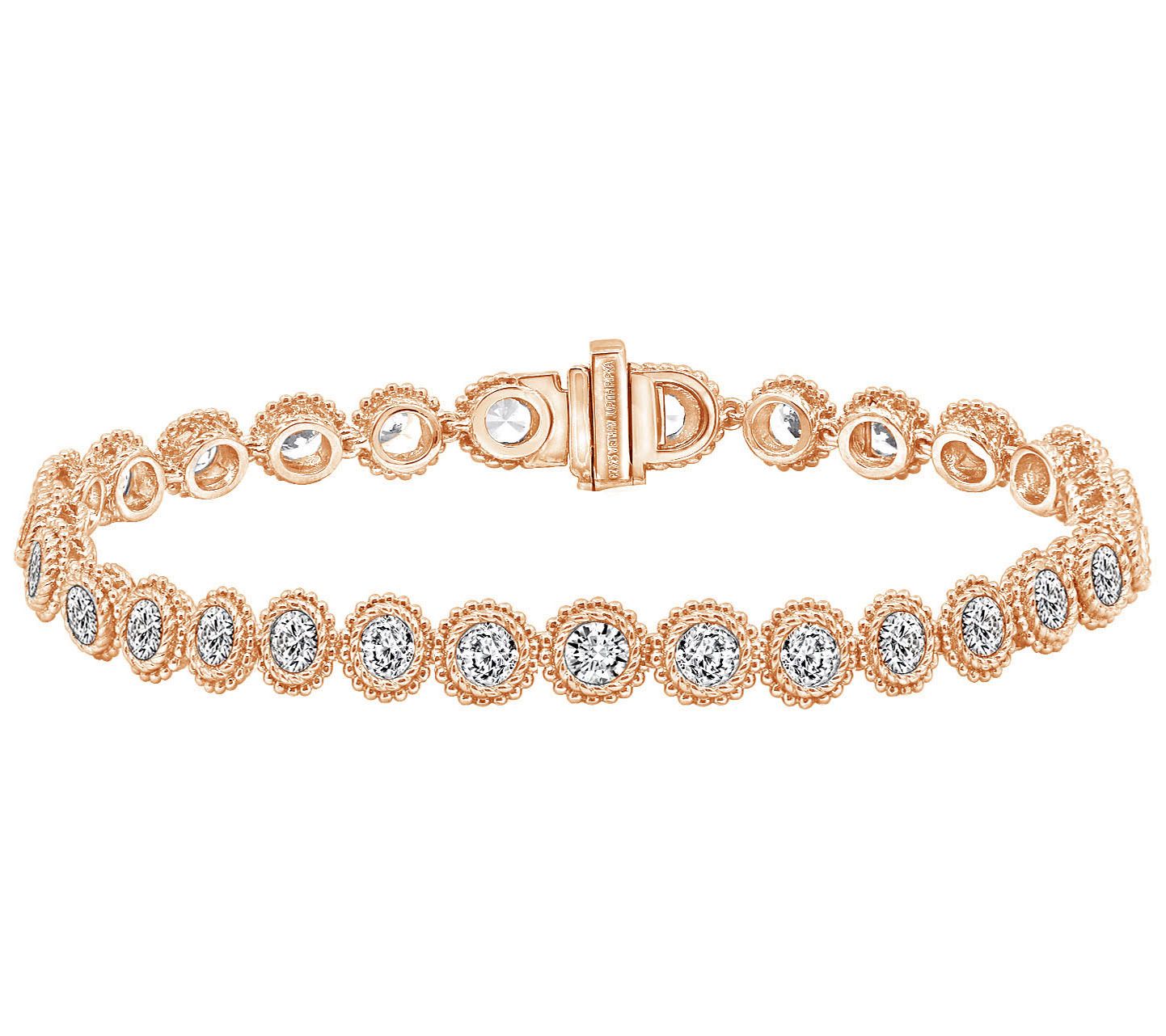 Judith Ripka 14K Clad 6.15 cttw Diamonique Tenn is Bracelet