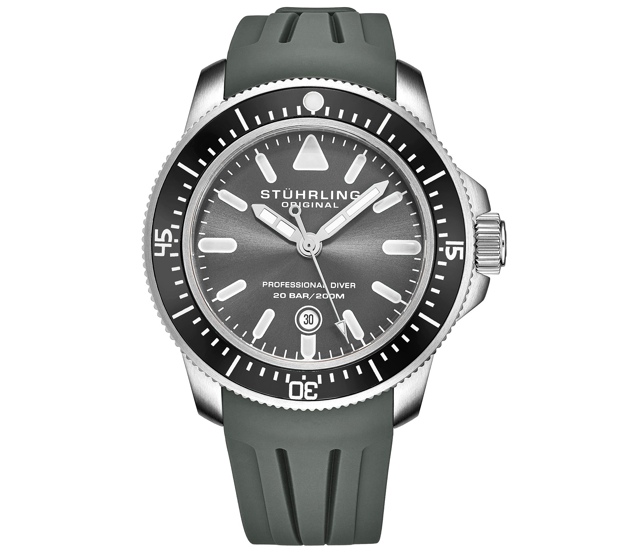 Stuhrling Mens Maritimer Gray Dial Watch