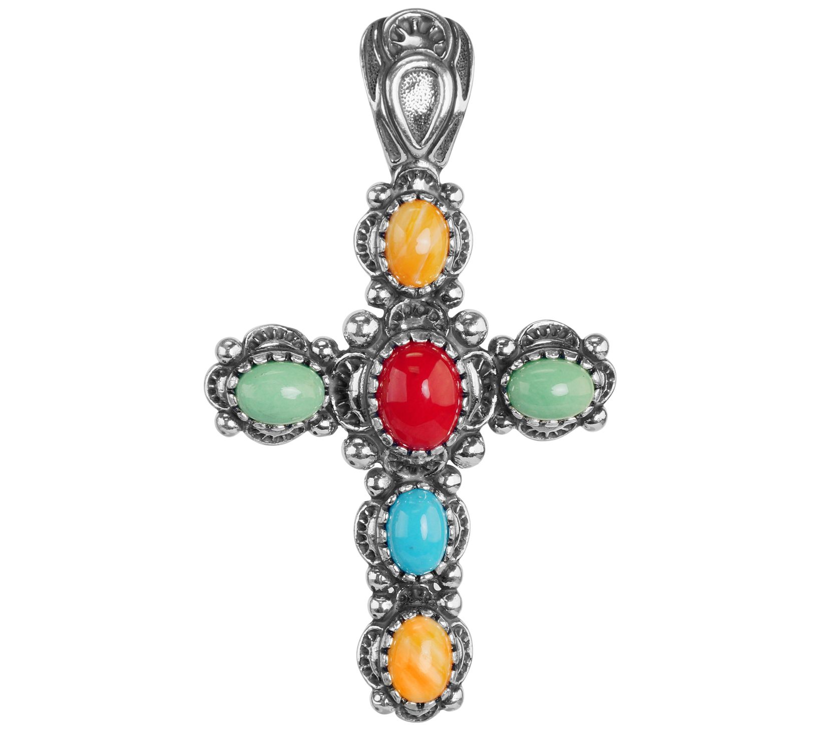 American West Sterling Santa Fe Sunrise C ross Enhancer