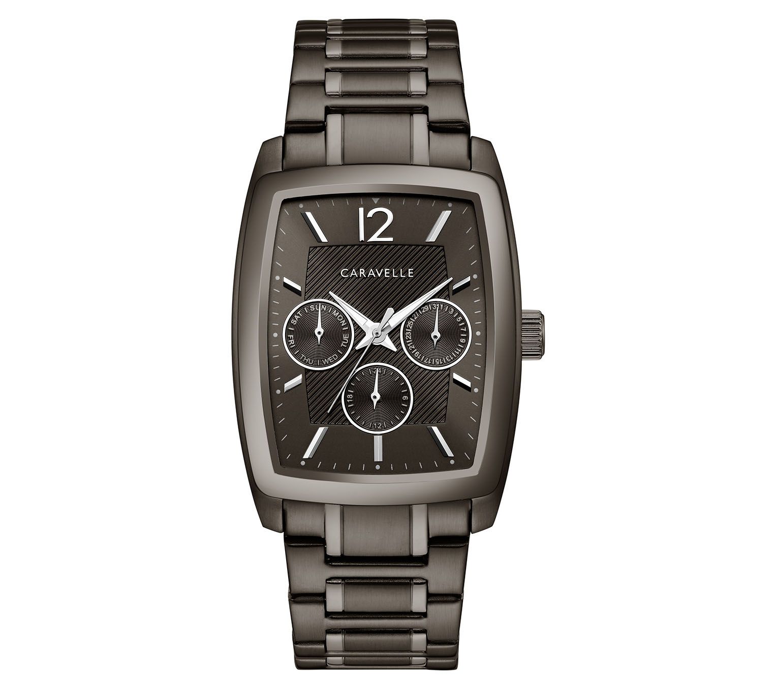 Caravelle by Bulova Mens Rectangular Case W at ch