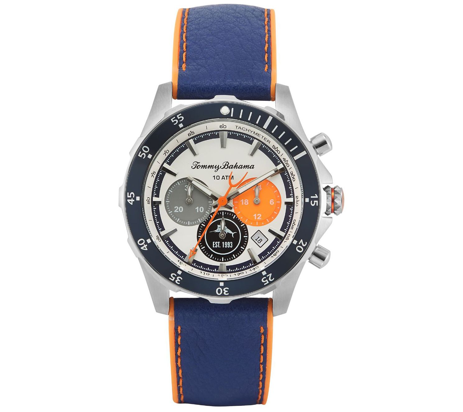 tommy bahama silicone diver watch