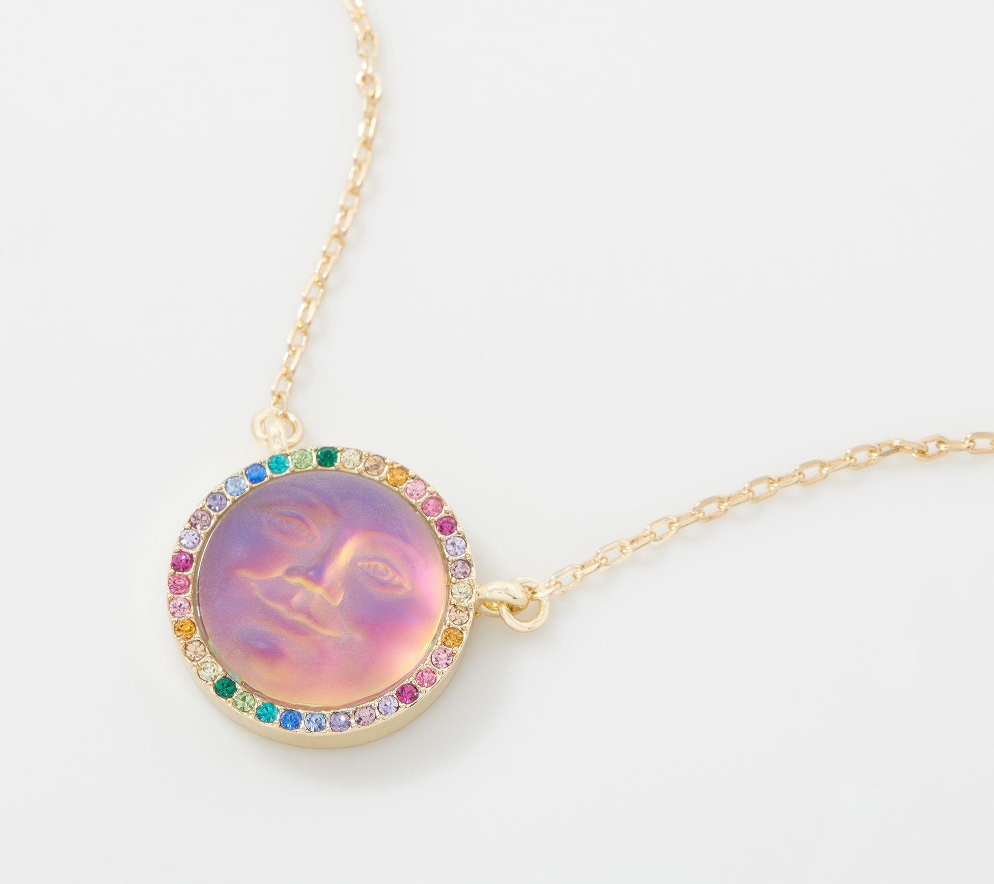 Kirks Folly Rainbow Memories Seaview Moon Necklace