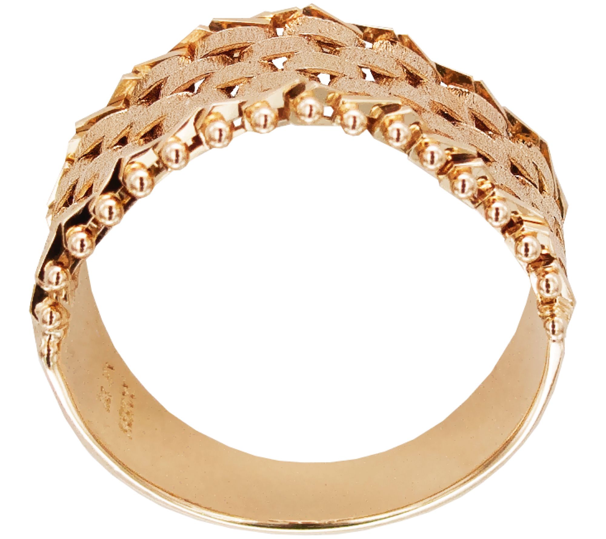 Imperial Gold BasketWeave Ring, 14K