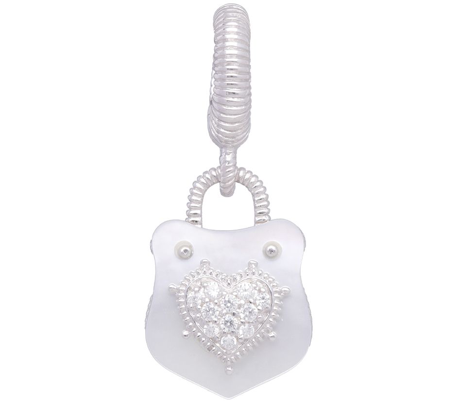 Judith Ripka Sterling Mother-of-Pearl Charm