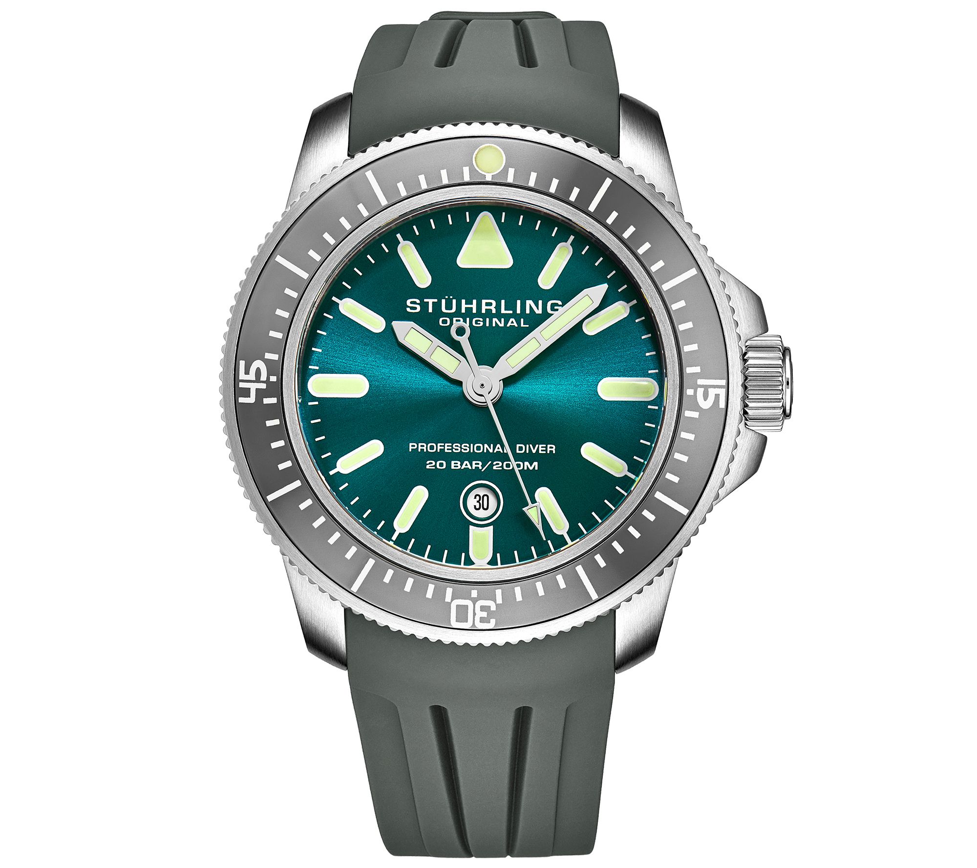 Stuhrling Mens Maritimer Turquoise Dial Watch