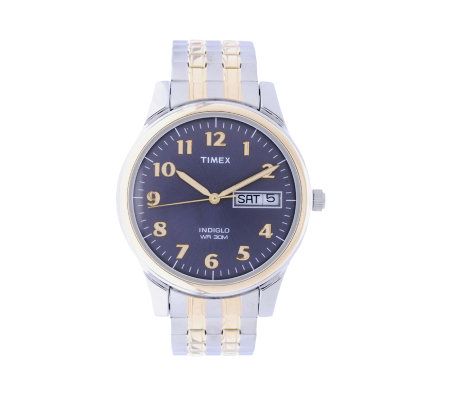 Timex Mens Goldtone Expansion Band Dress Watch
