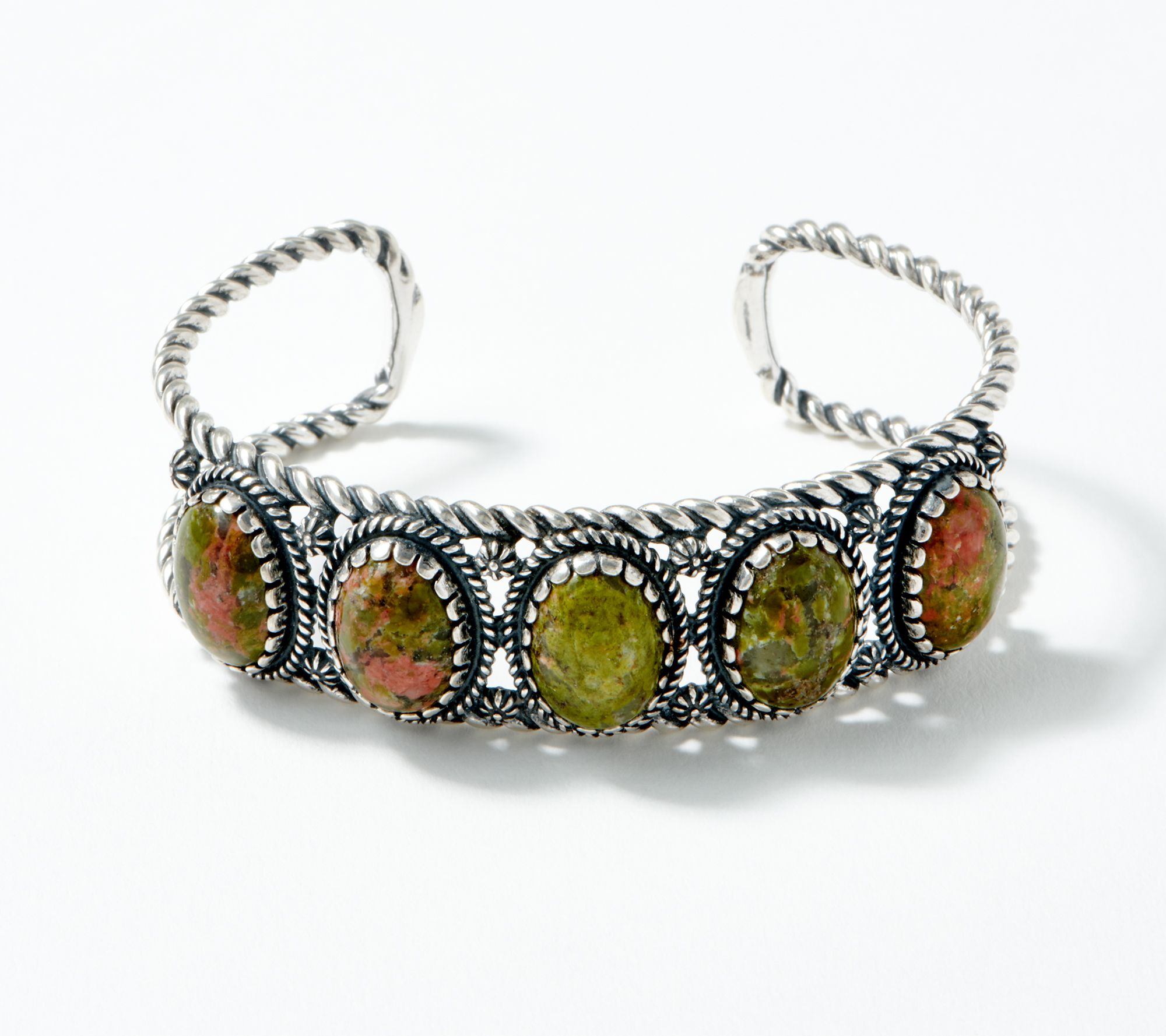 American West Five Gemstone Sterling Silver Cuff