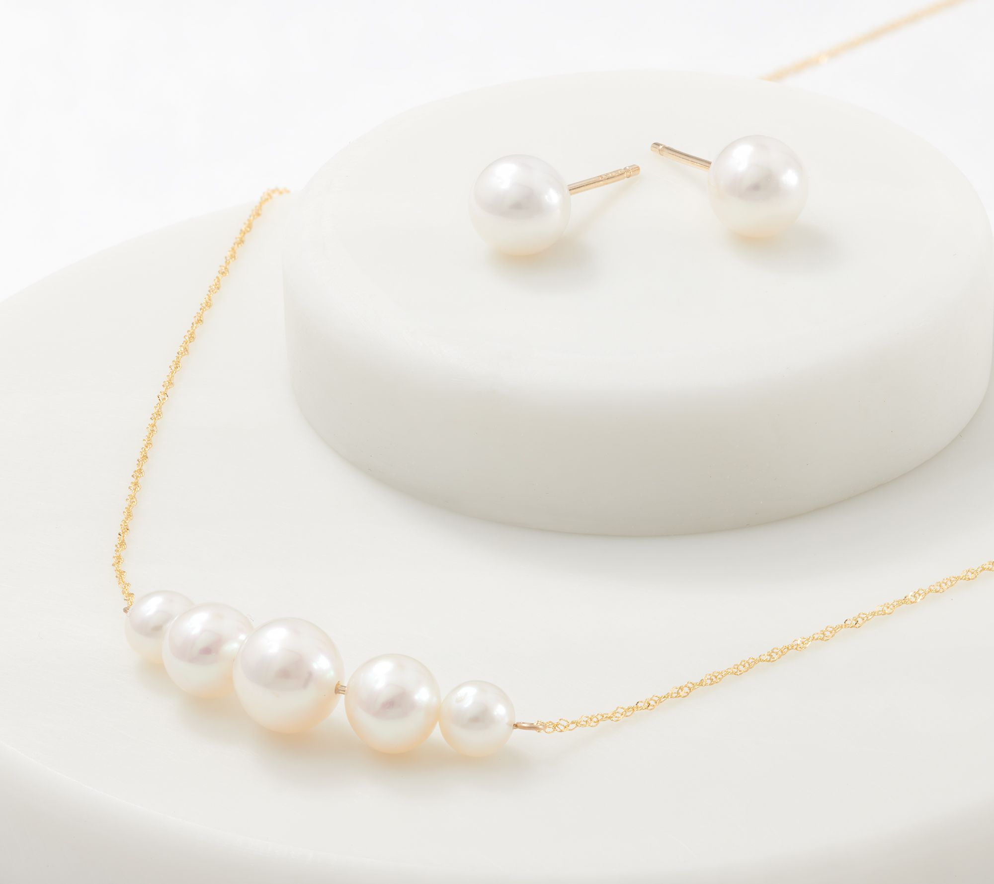 pearl earrings necklace