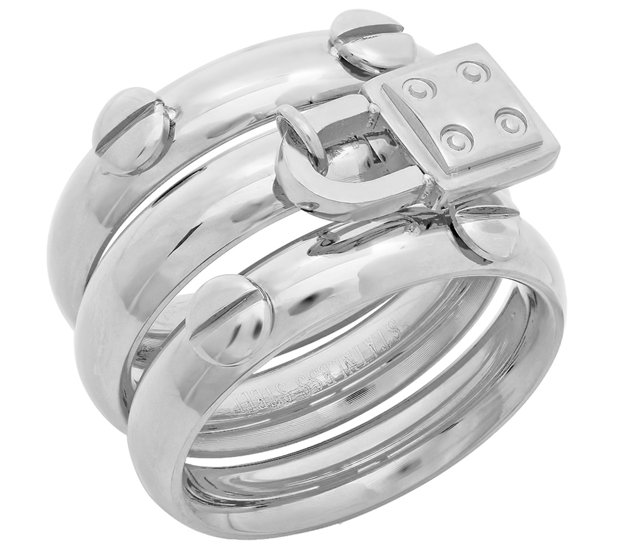 Steel by Design Stainless Set of 3 Stack Rings