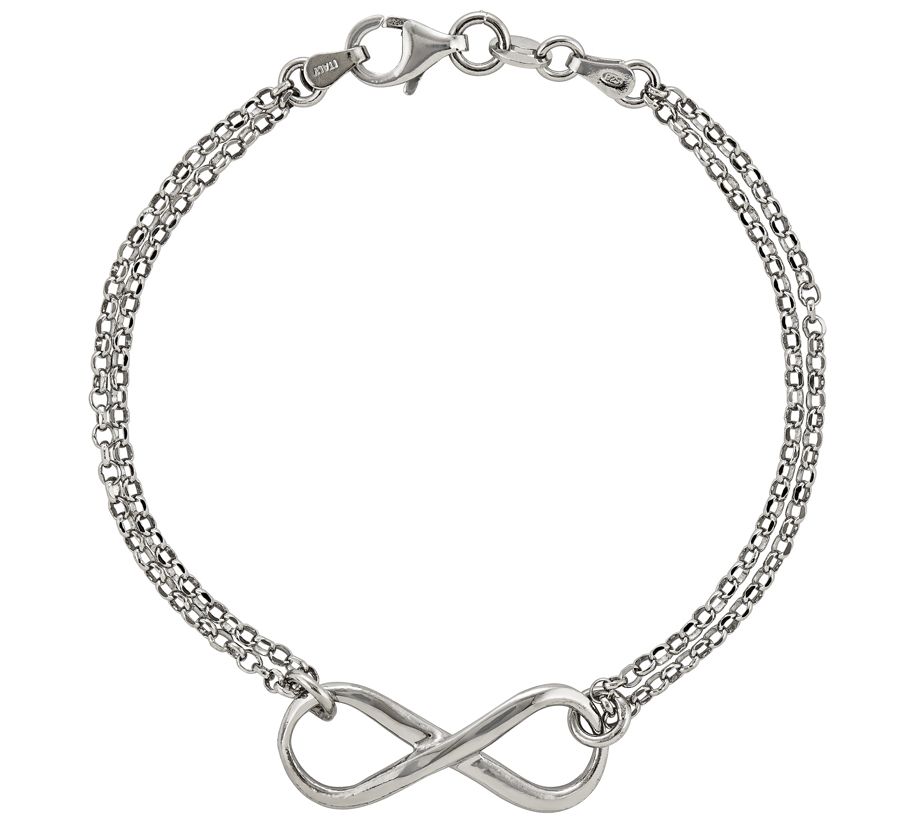 Sterling Silver Infinity Symbol 7-1/2 Bracelet by Silver Styl
