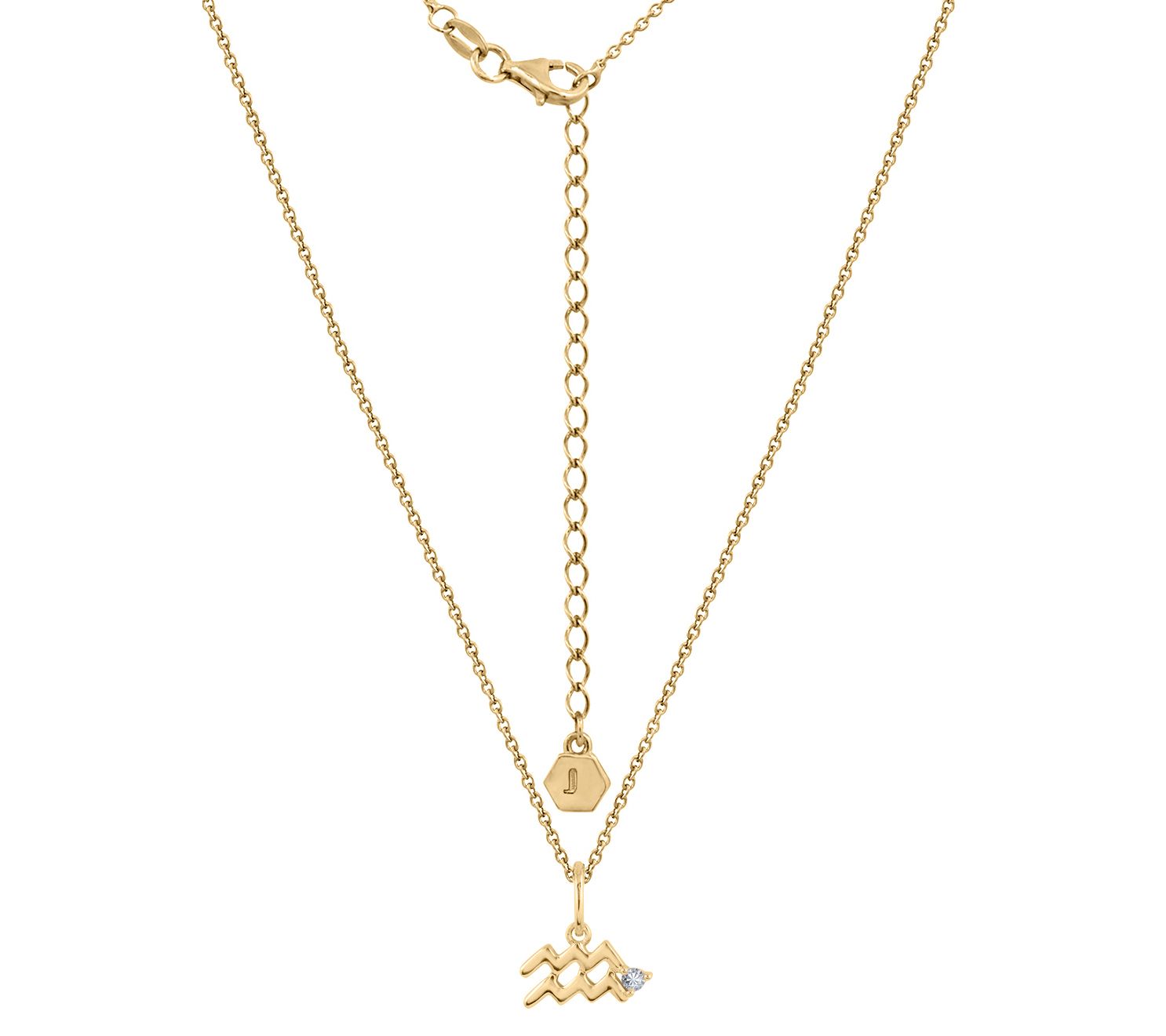 J'admire 14K Gold Clad Zodiac Horoscope Pend an w/ Chain