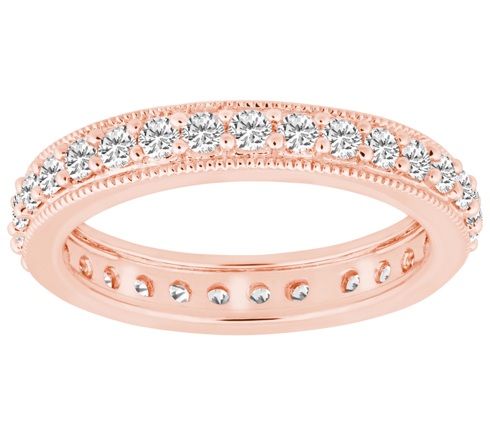 Affinity 7/8 cttw Diamond Eternity Band R ing, 14K