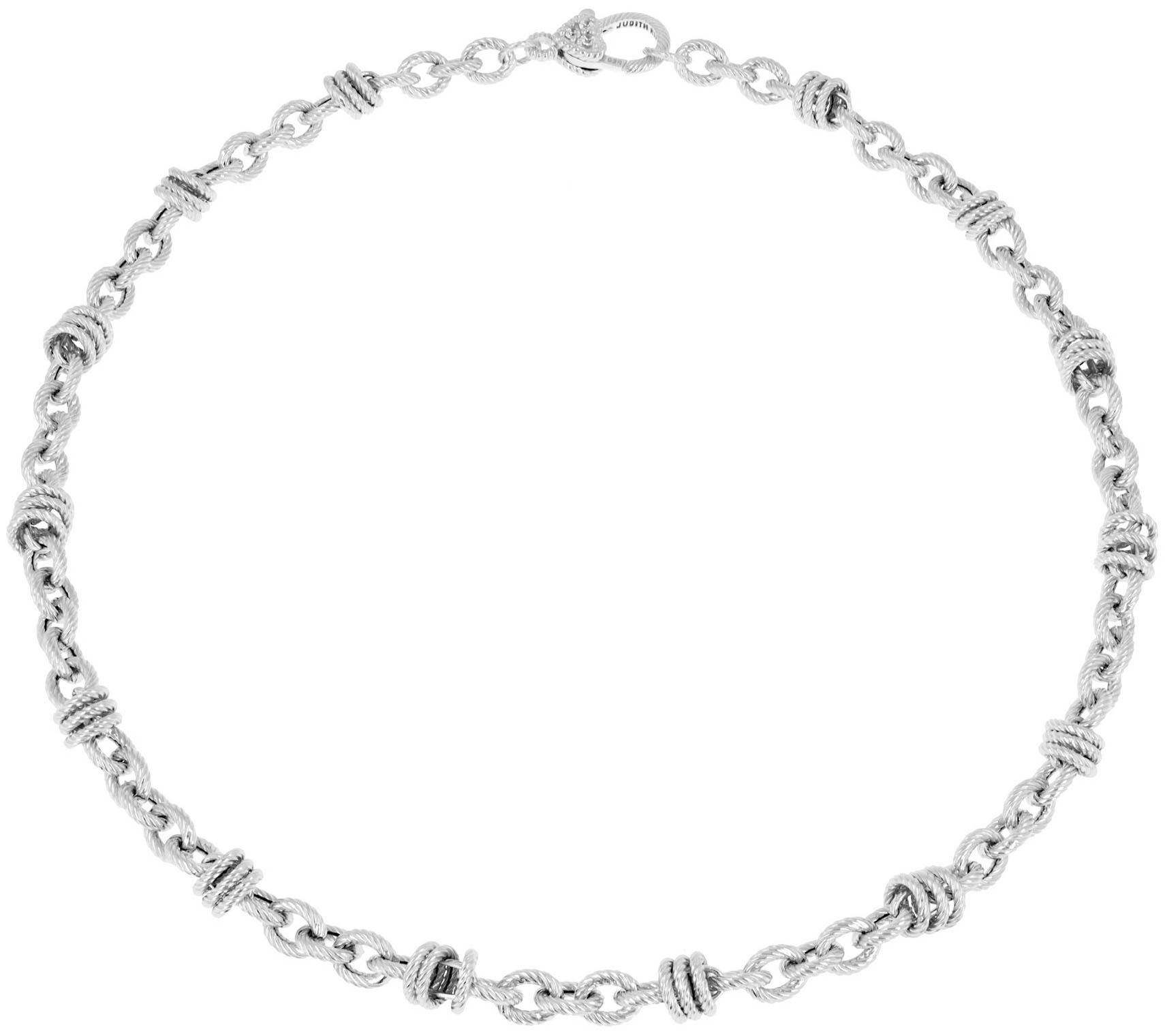 Judith Ripka 20 Verona Circle Link Sterling Ne cklace 32.4g