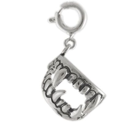 Sterling Movable Fangs Charm