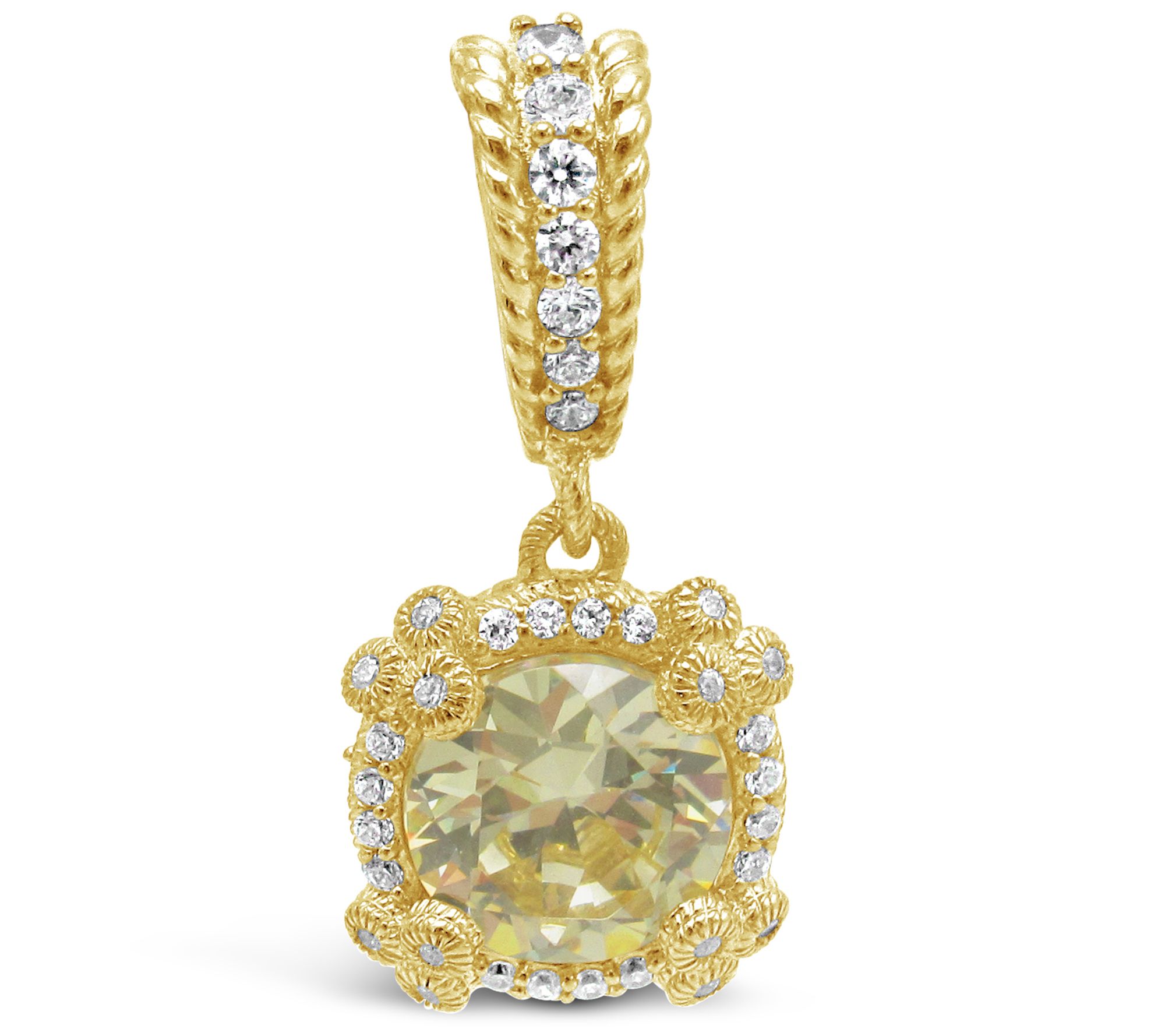 Judith Ripka 14K Gold Clad Diamonique Enhancer