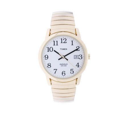 Timex Mens Goldtone Expansion Easy Reader Watc h