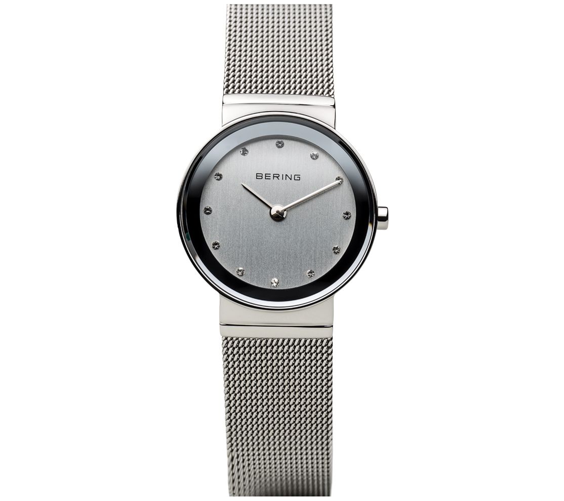 Bering Womens Stainless Mesh Bracelet Watch