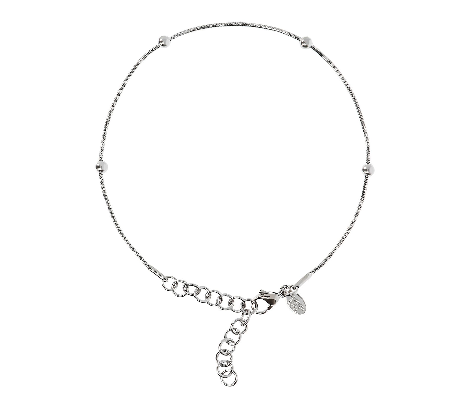 Steel by Design Bead Station Adjustable Ankle B racelet