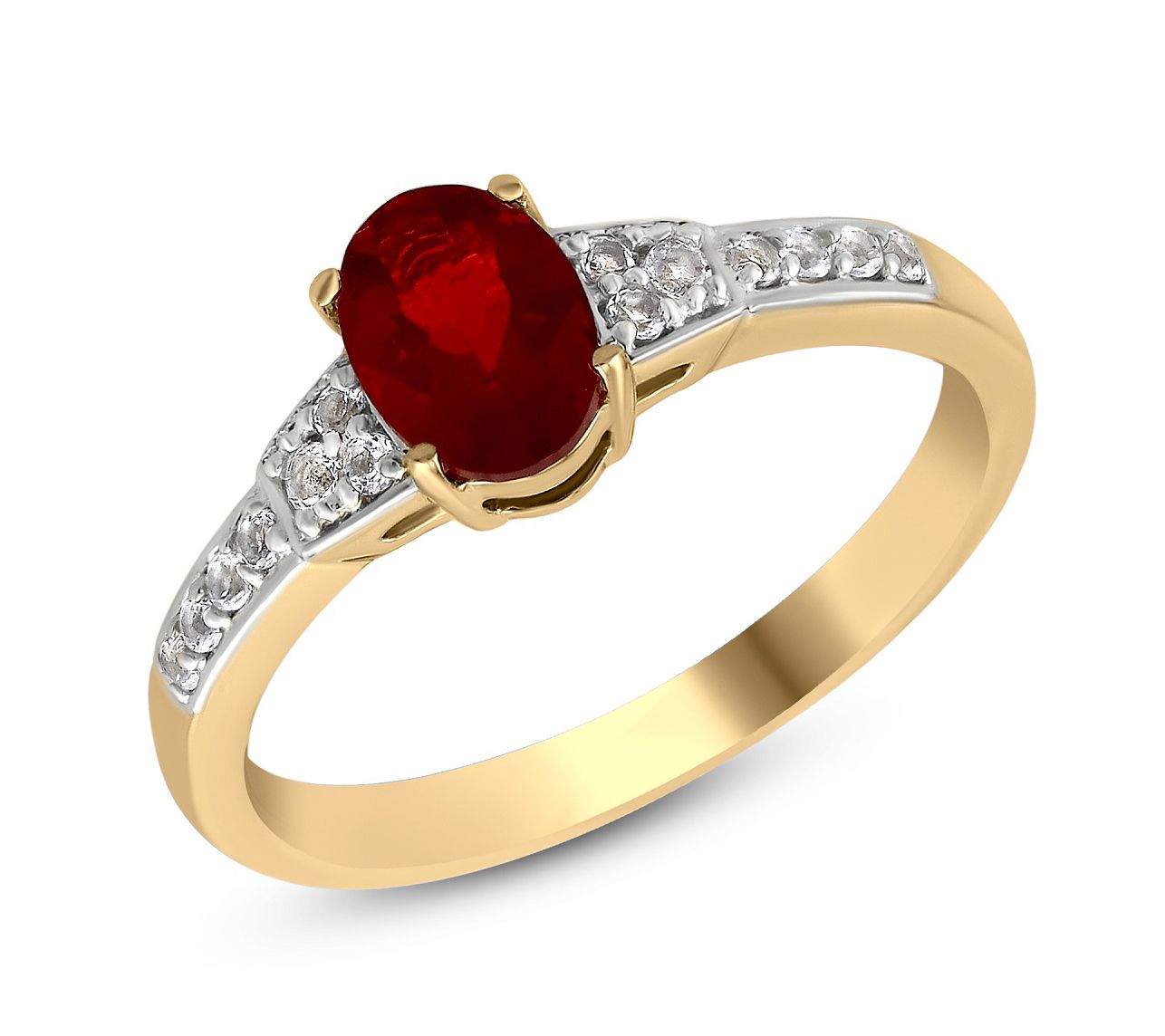 Generation Gems Oval Exotic Gemstone Ring, 14kGold Sterling