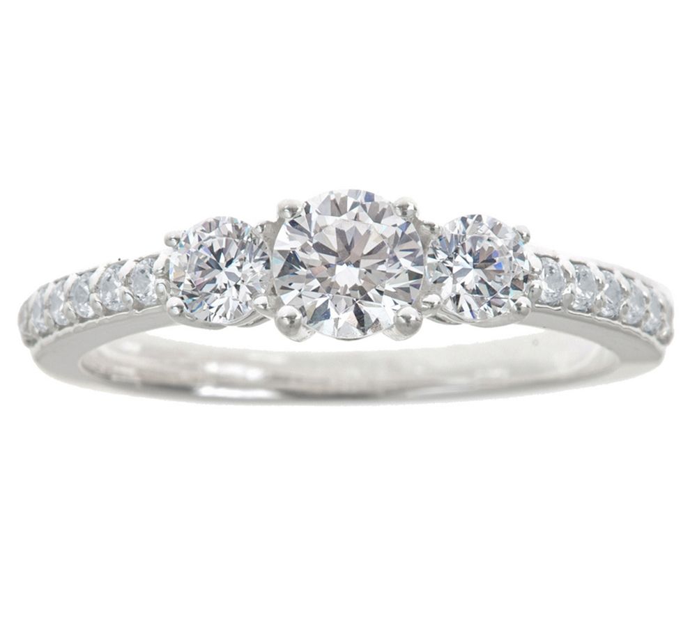 Affinity 1.00 cttw Diamond 3-Stone Ring, 14K