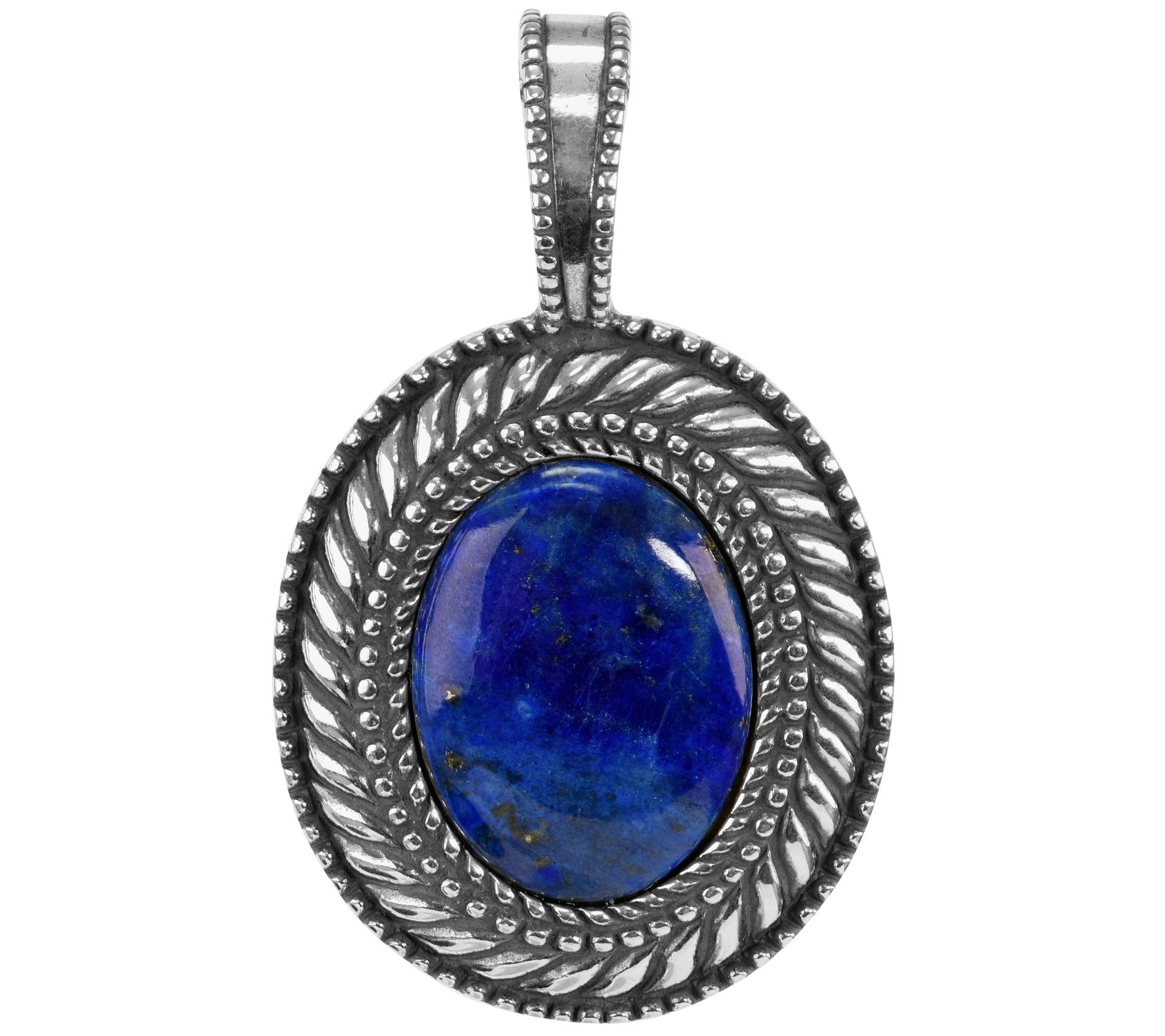 American West Sterling Classics Gemstone Oval E nhancer