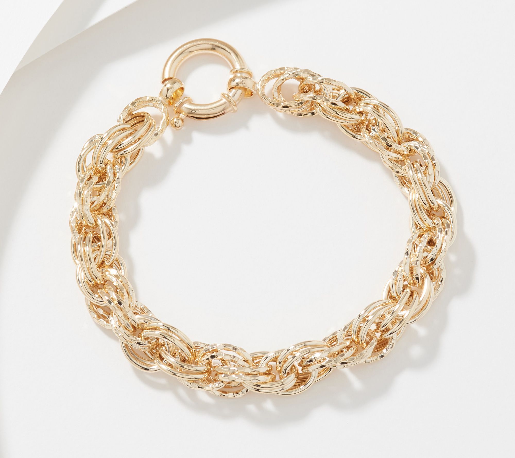 Sterling Silver Diamond Cut Bracelet, By Silver Style