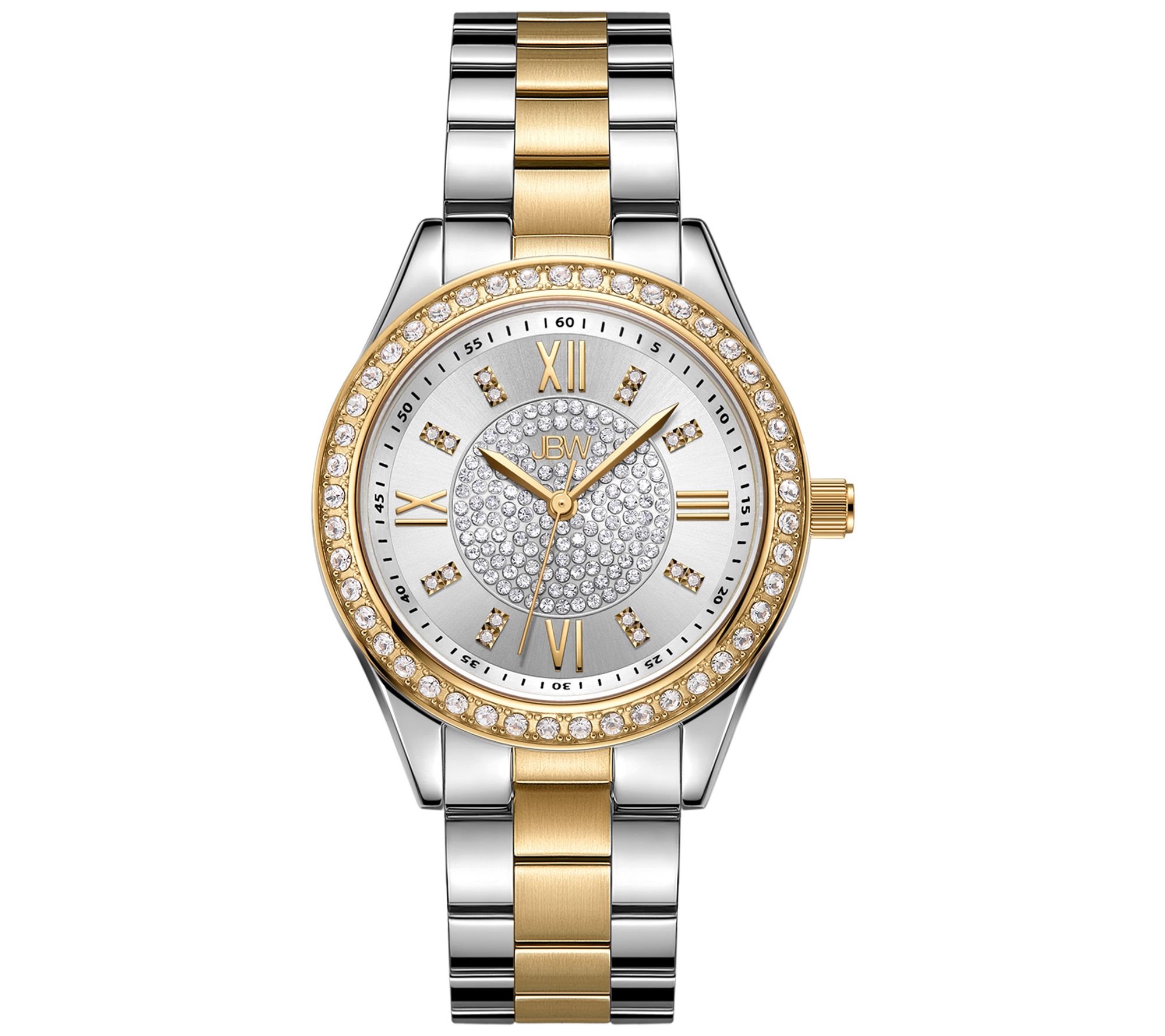 JBW Womens Mondrian Two-Tone Diamond Accent Wa tch