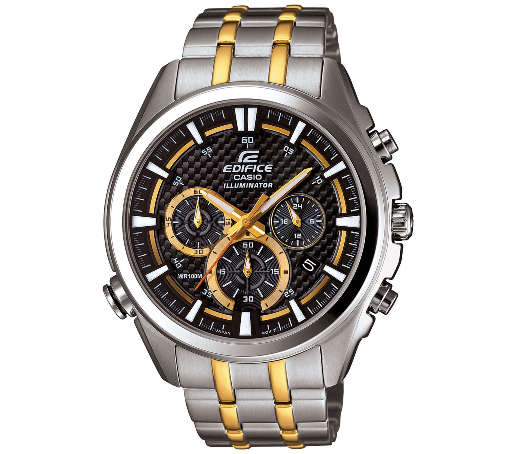 Casio Mens Edifice Neon Illuminator Chronograp h Watch