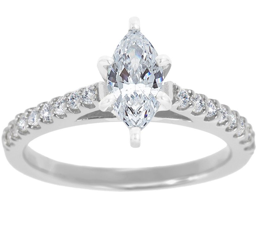 Affinity 1/2 cttw Diamond Pave Ring, 14K