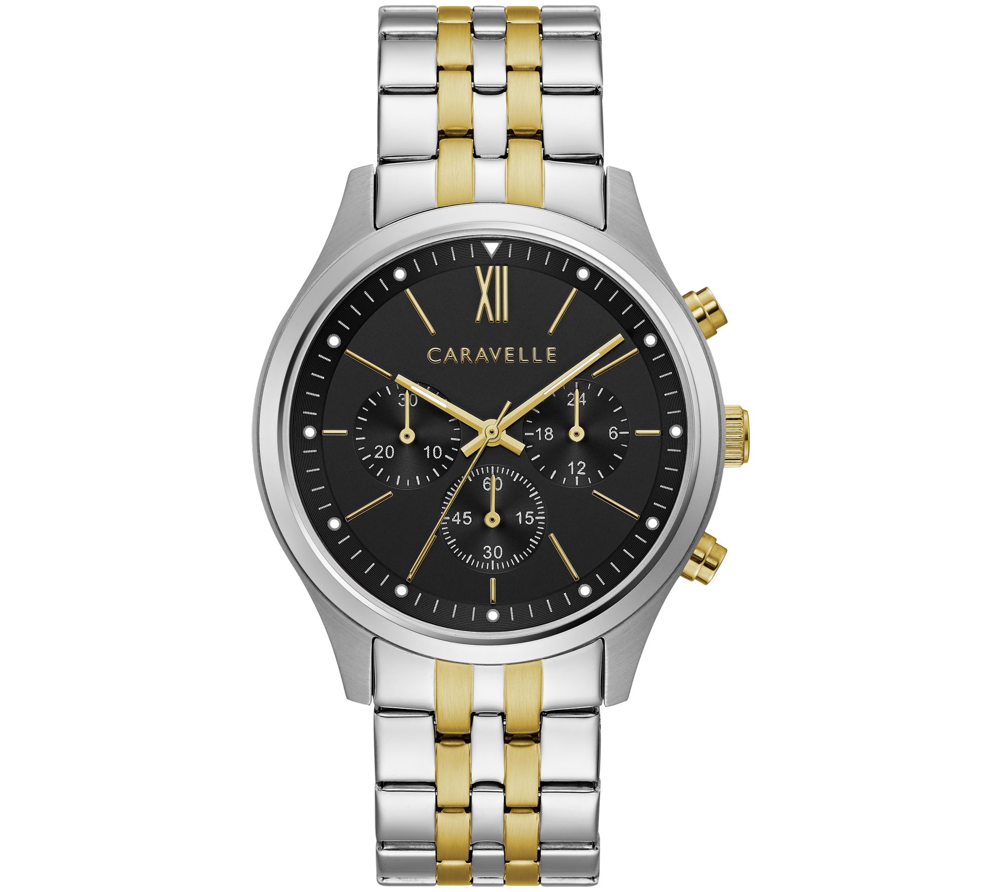 Caravelle by Bulova Mens Two-Tone Bracelet W a tch
