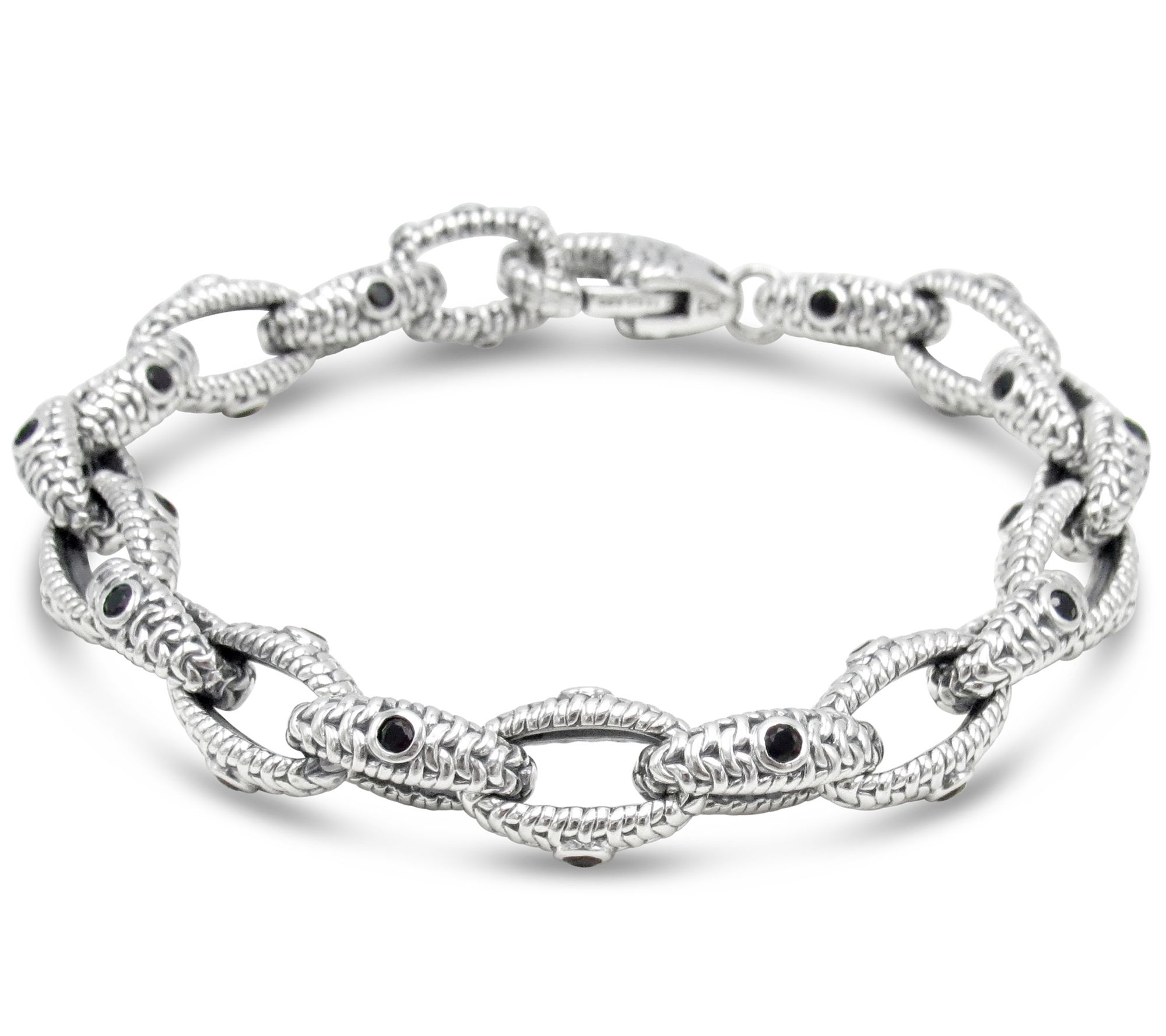 Tiffany Kay Studio Sterling Silver Black Spine Link Bracelet