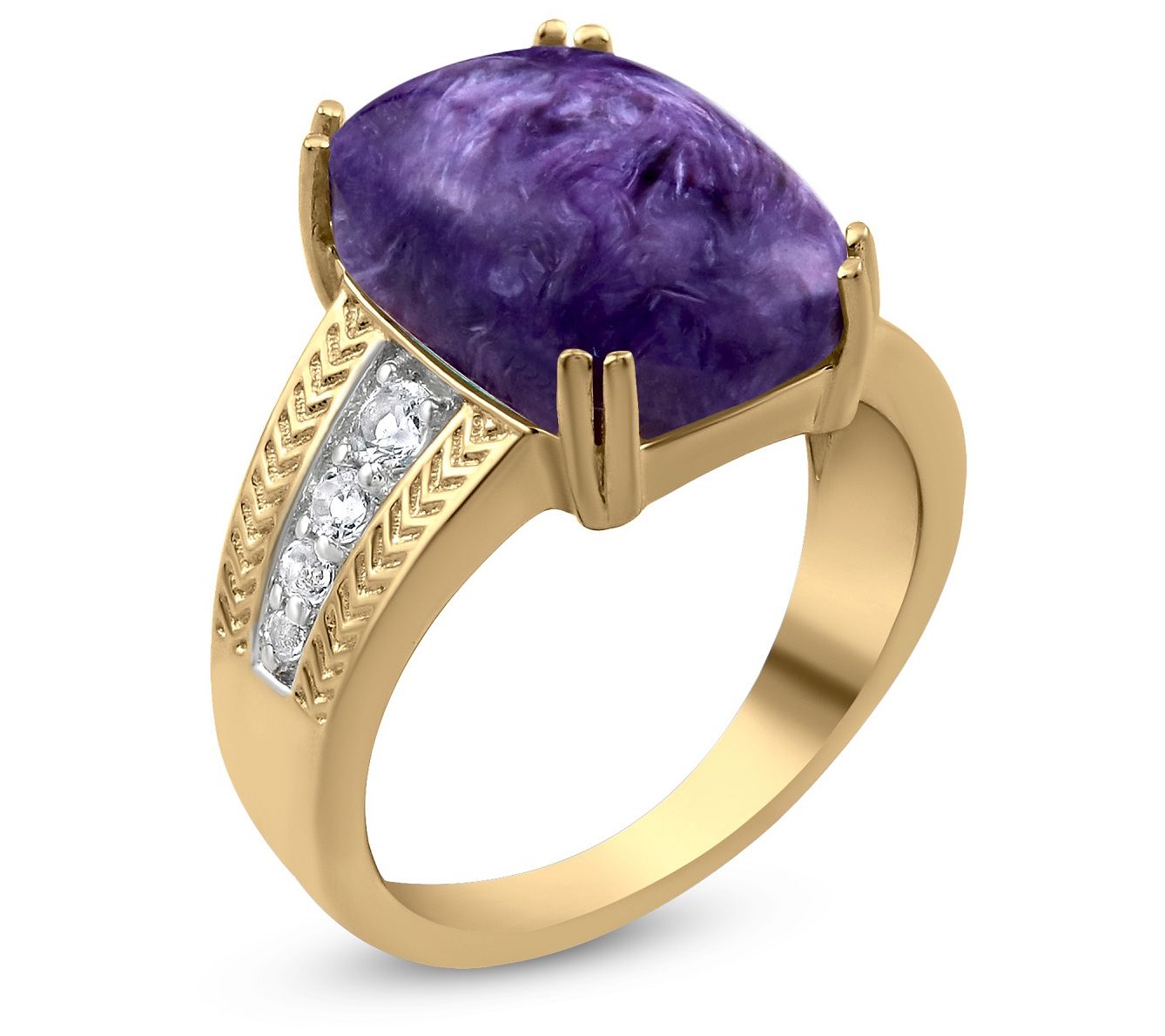 Generation Gems Gemstone Cabochon Ring, 14k Gol Sterling