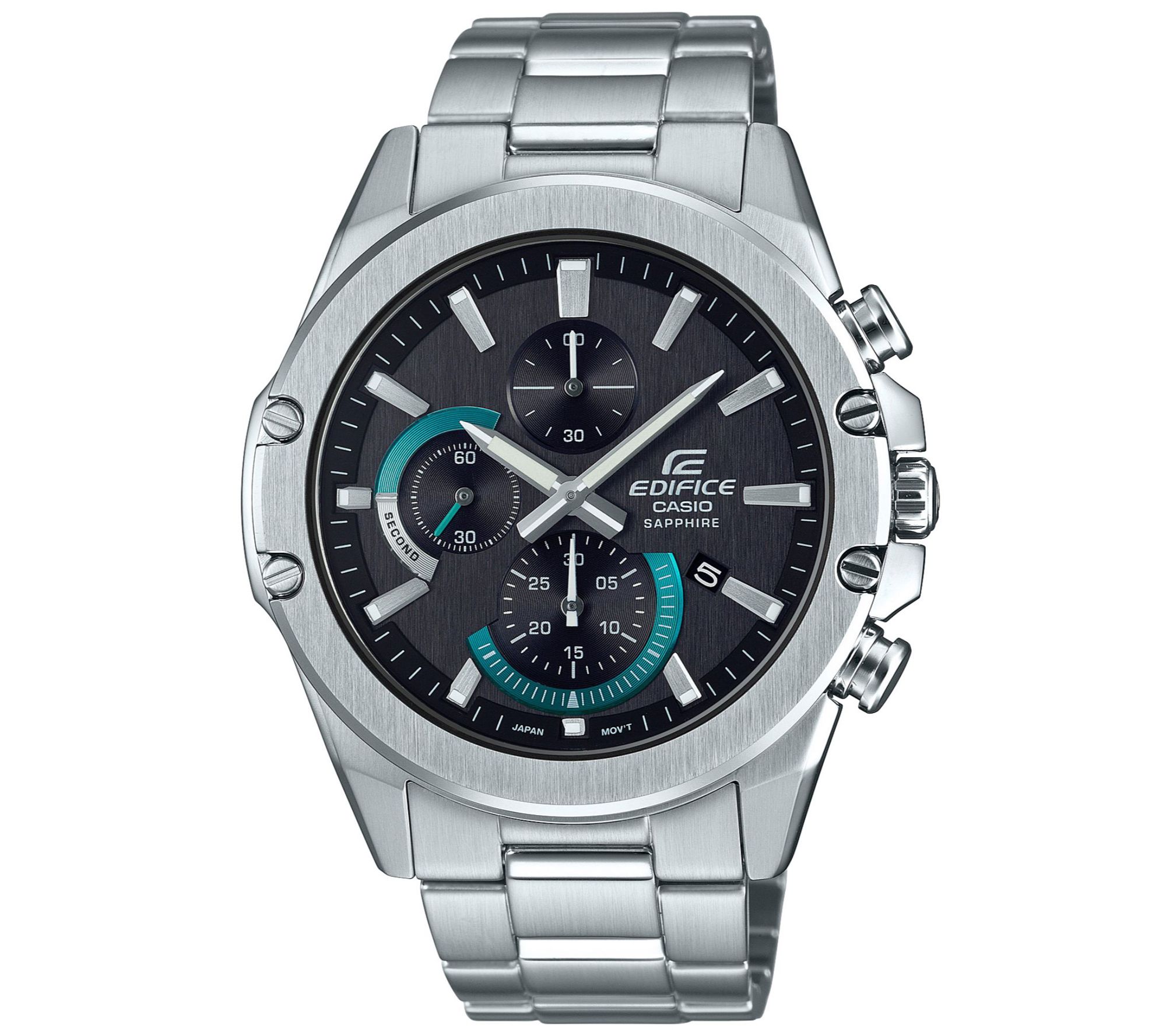 Casio Mens Slim Edifice Stainless Chronograph Watch