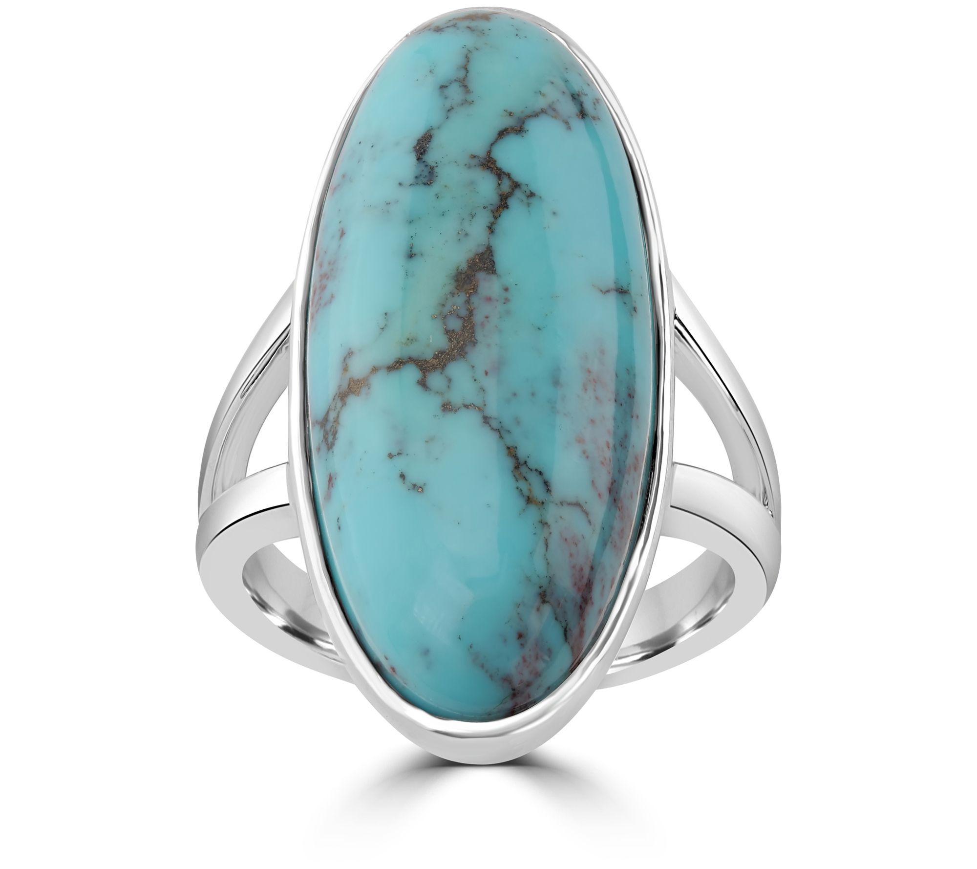 Generation Gems Bold Kingman Turquoise Cabo chon Ring