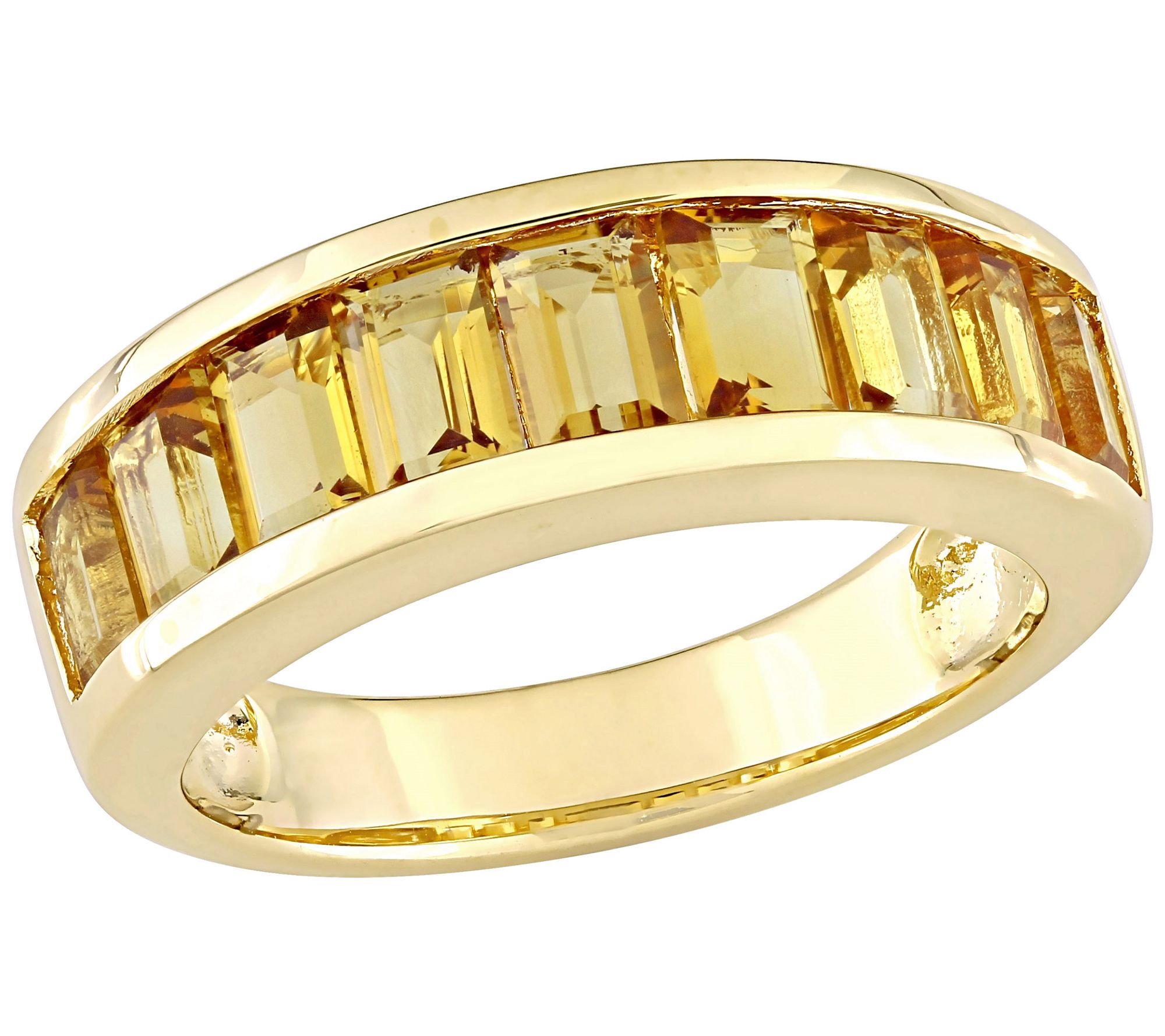 18K GoldPlated Sterling 2.30cttw Citrine Ring