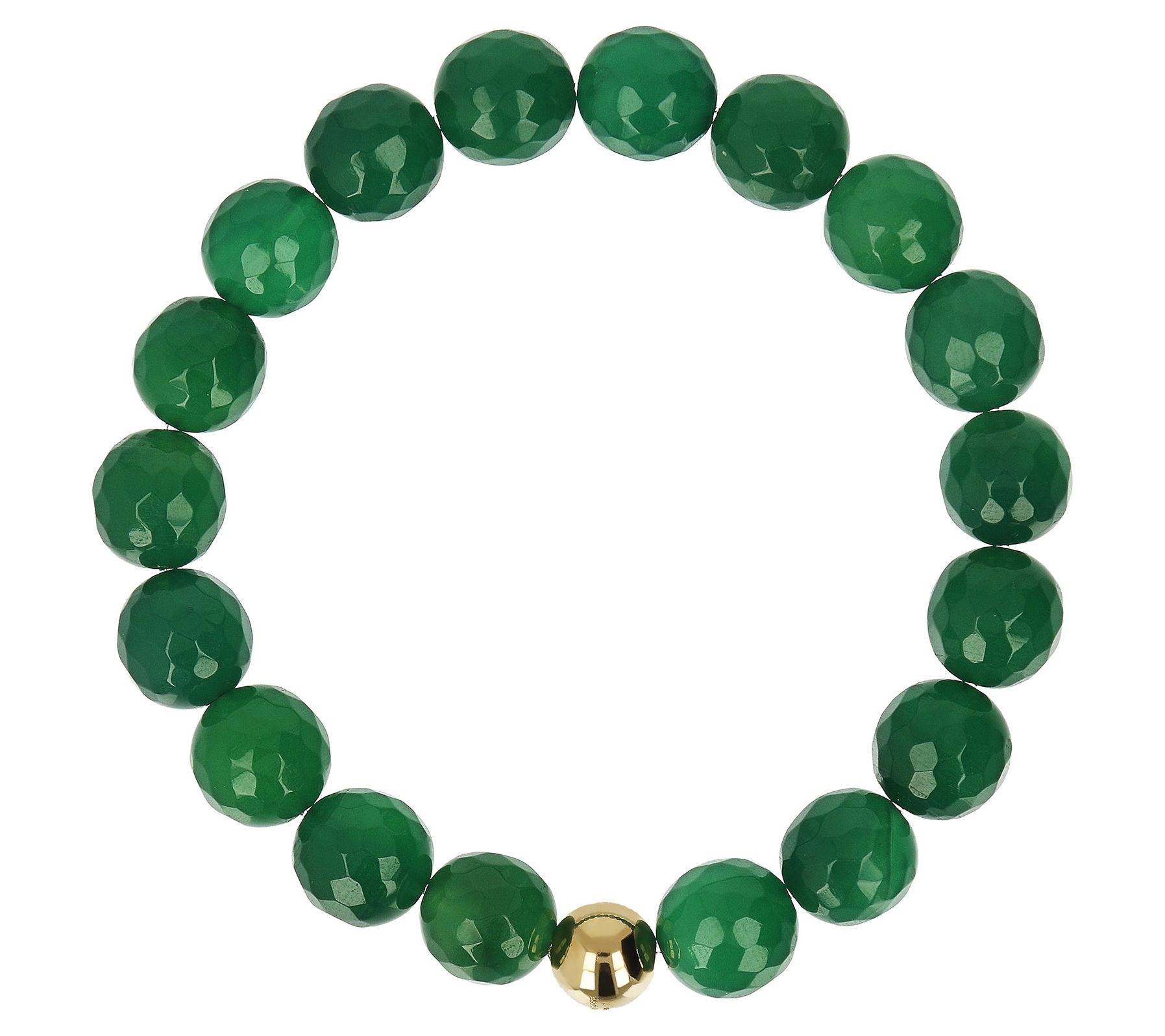 Louis Dell'Olio Gemstone Stretch Bracelet Yello Bronze