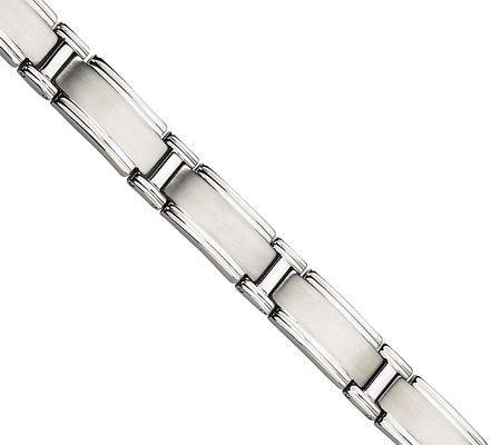 Steel by Design Mens 9 Brushed & Polished B r acelet