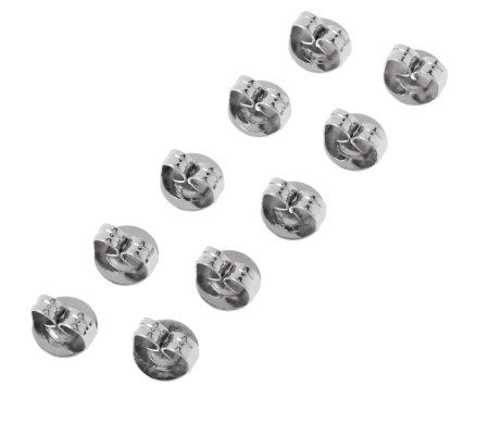 Steel by Design Set of 5 Pairs Oversized Earrin g Clutches