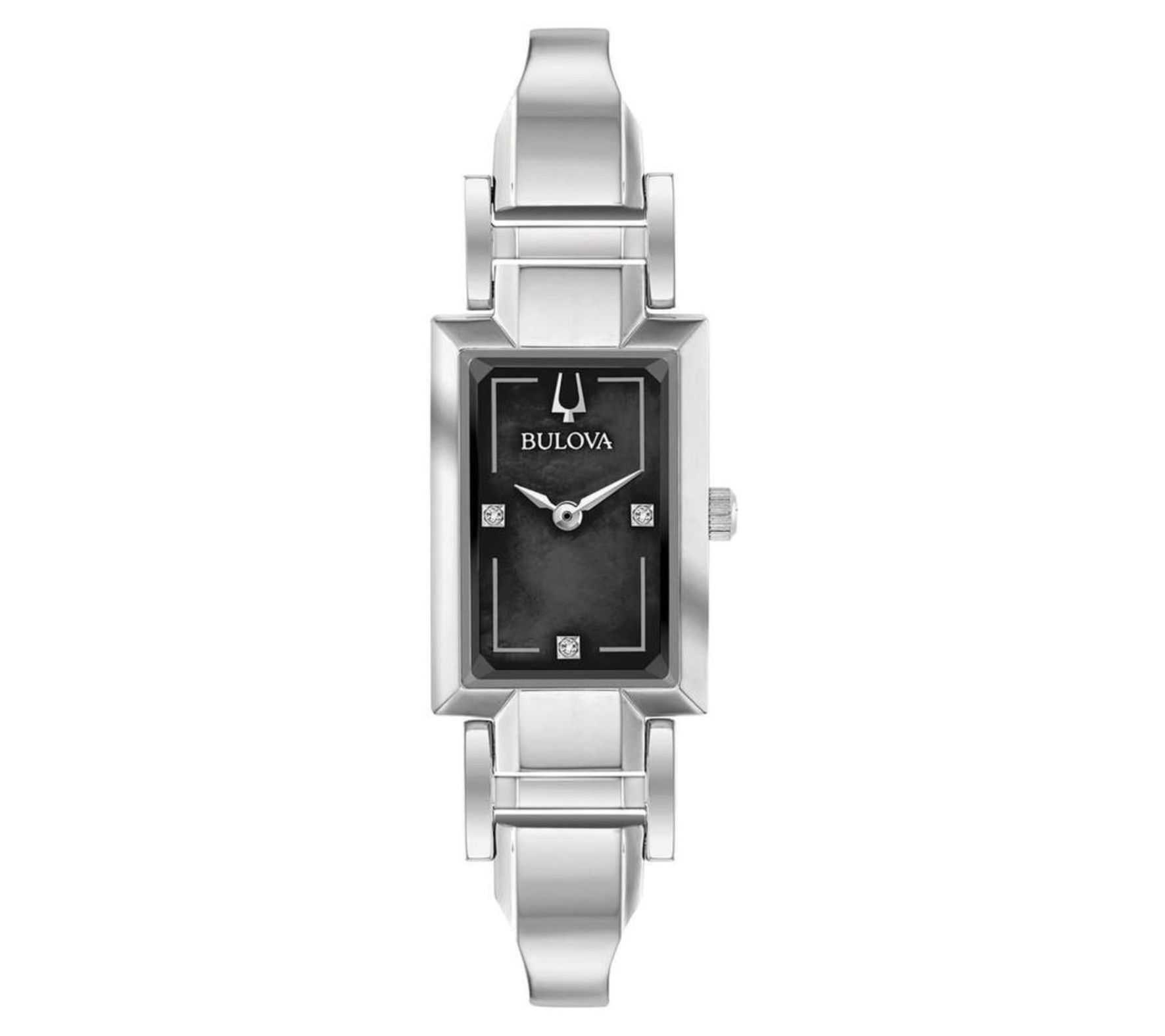 Bulova Women's Diamond Accent Stainless  Bangle Watch
