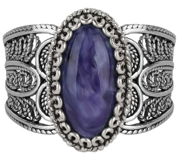 Artisan Crafted Sterling Ornate Design G emstone Ring