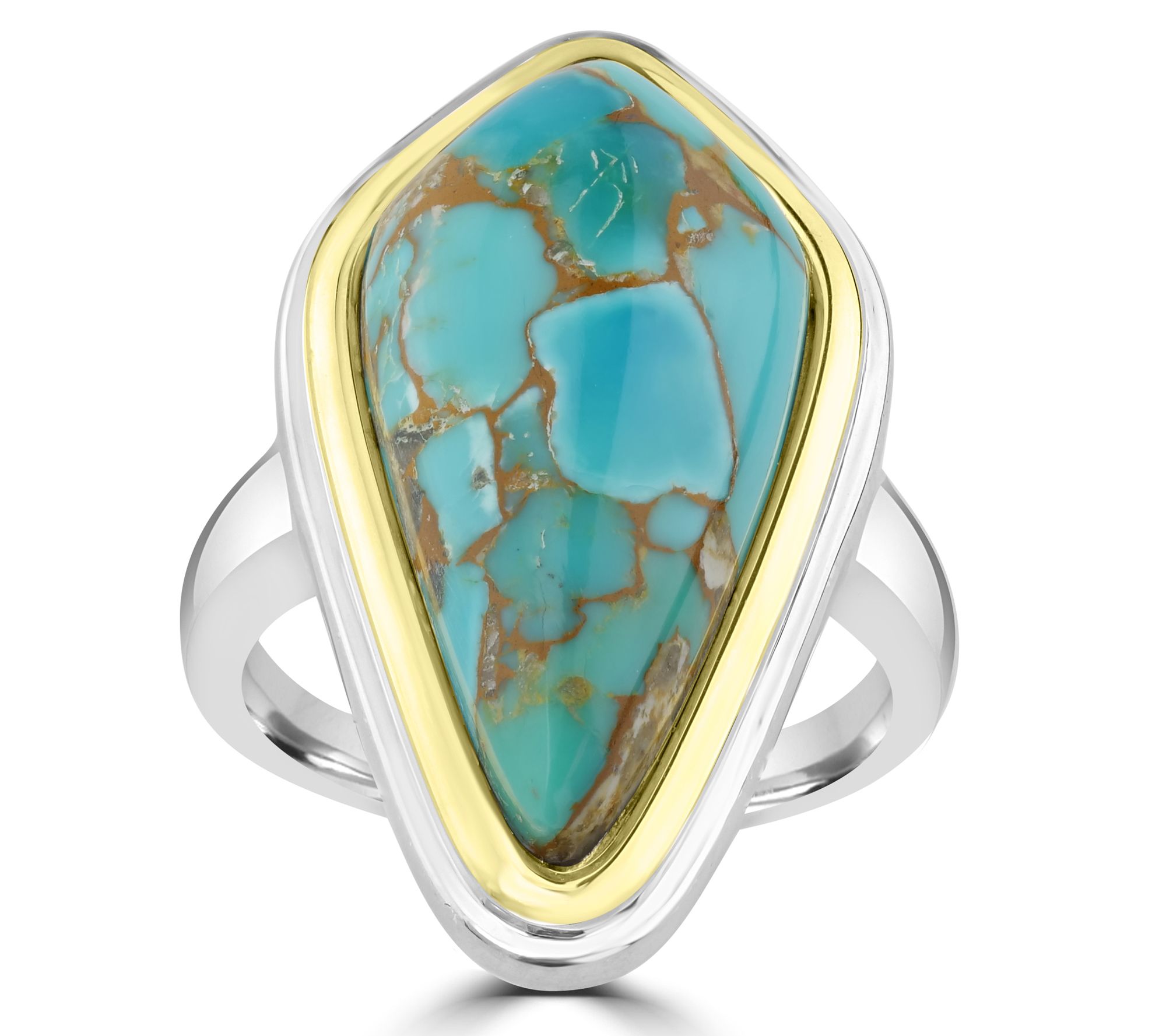 Generation Gems Sterling Silver Two-Tone Ring