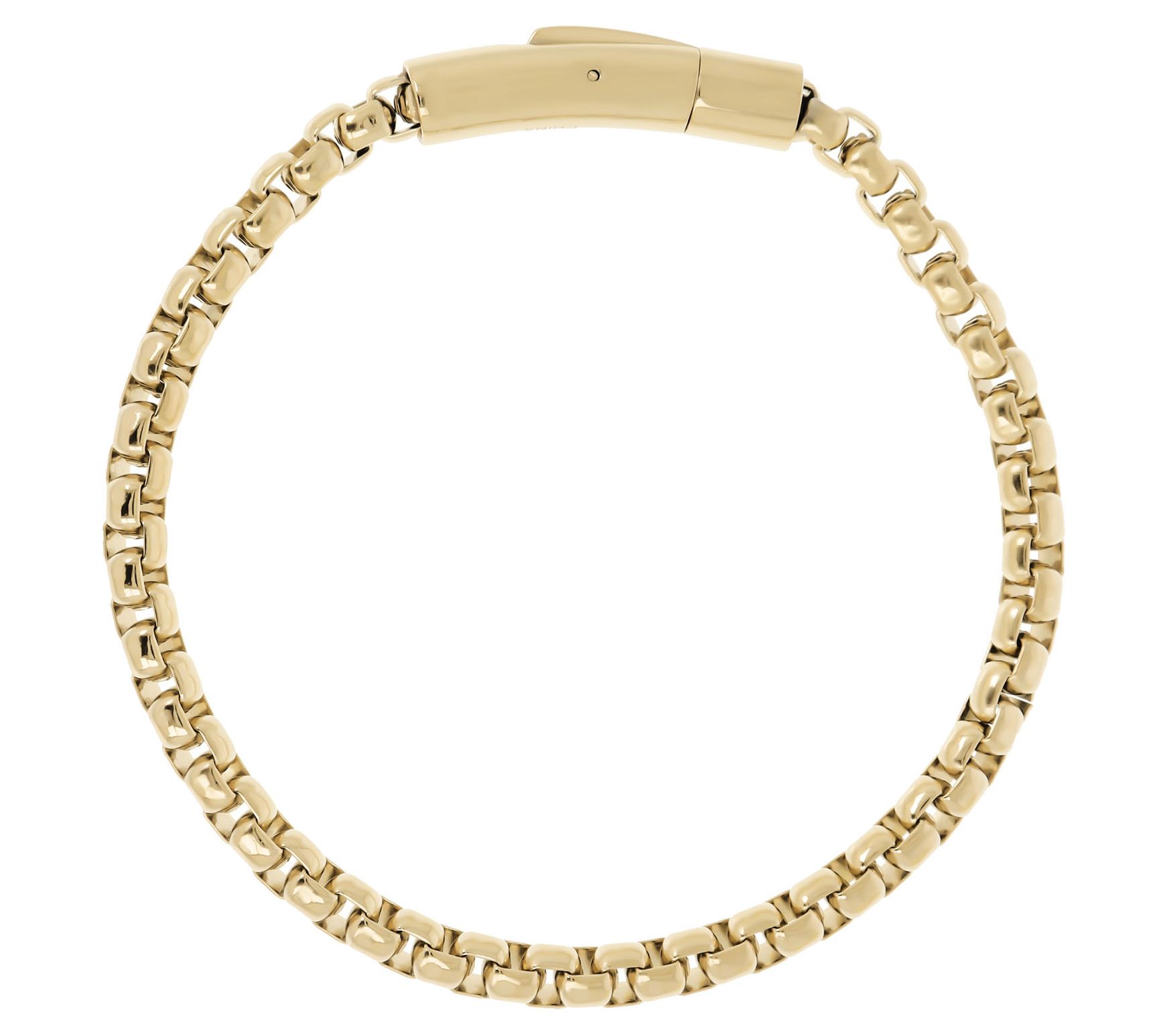 Mistero for Him Round Box Chain Bracelet