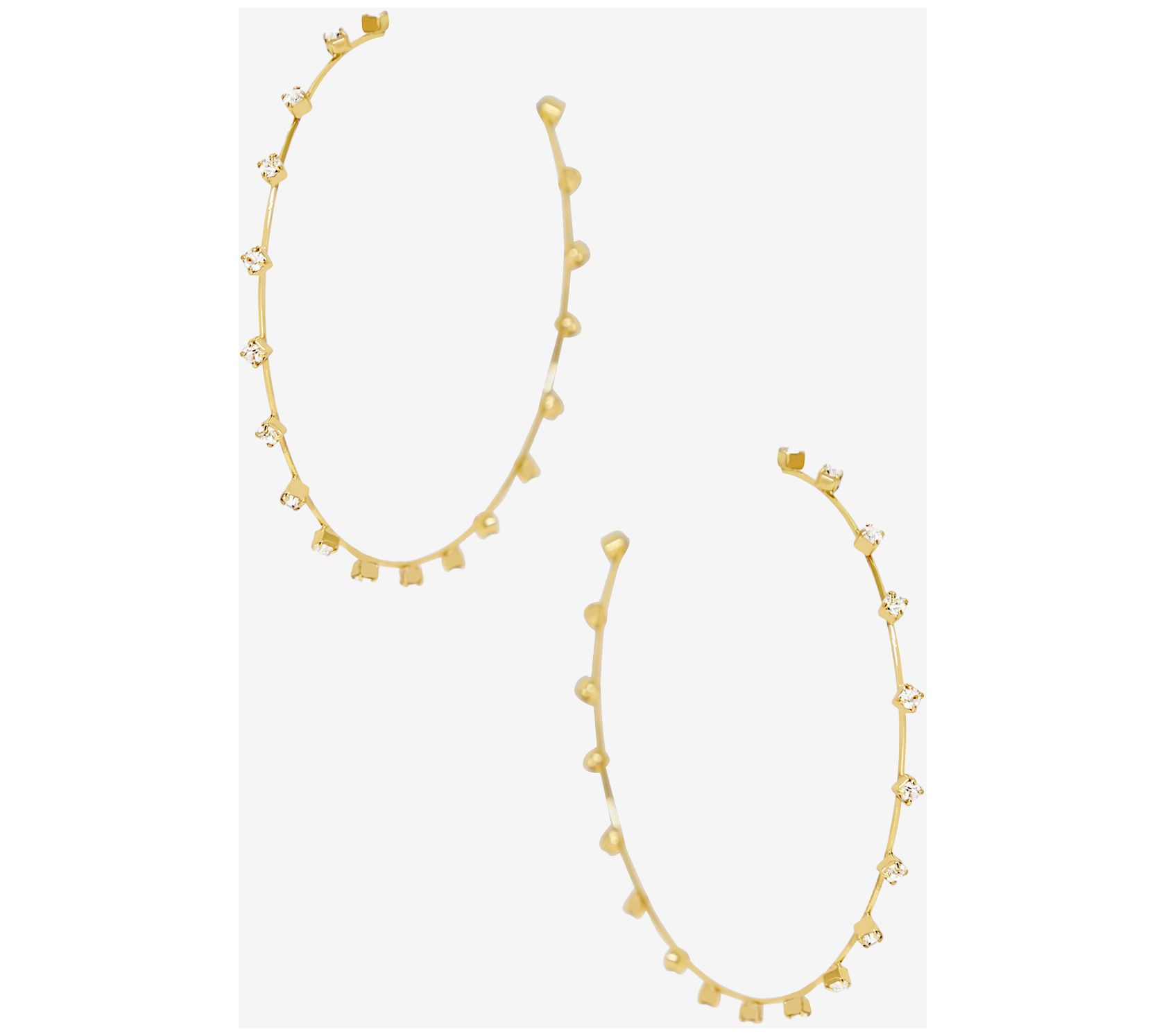 Ettika Simple Spark Hoop Earrings