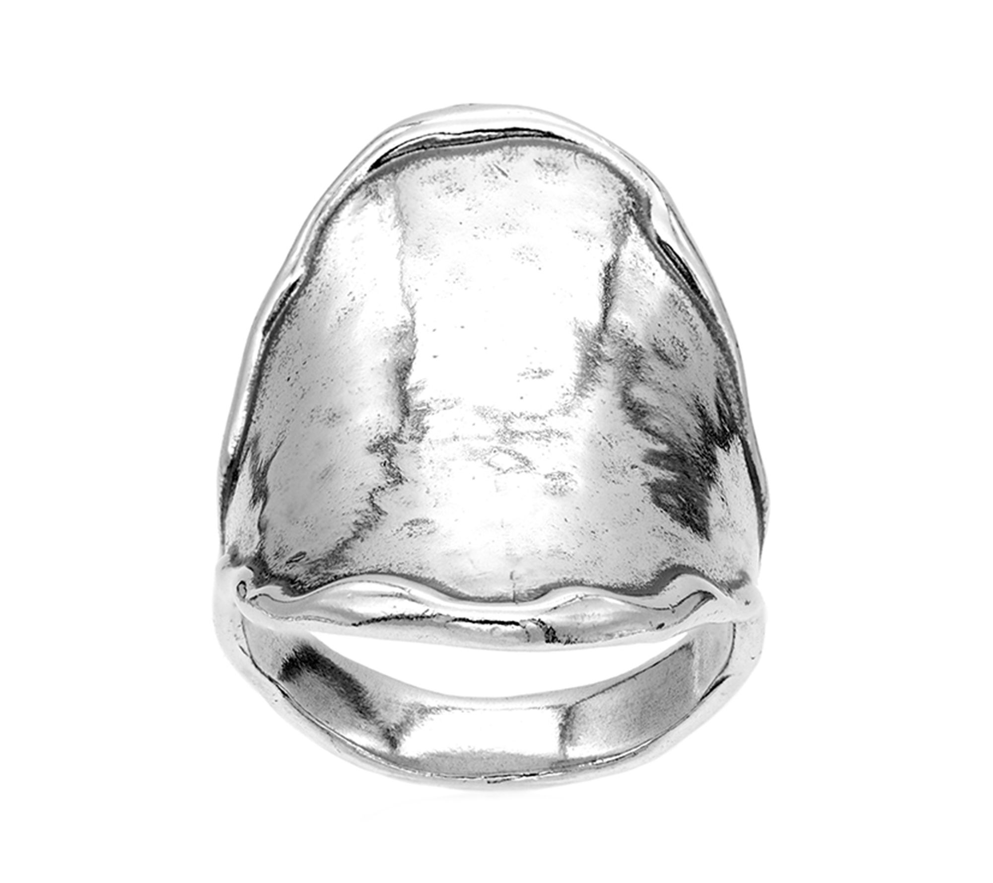 Or Paz Sterling Silver Personalized Saddle Ring