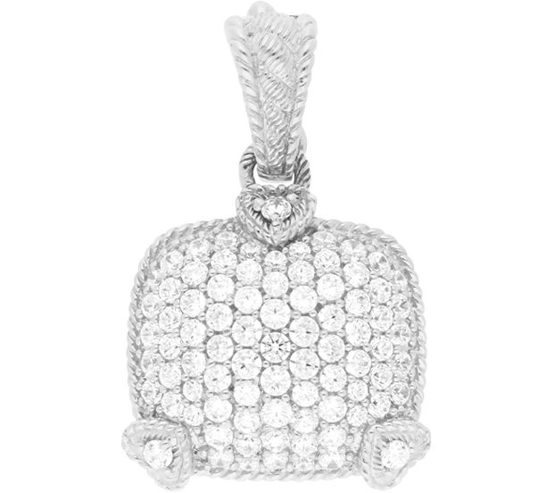 Judith Ripka Sterling Pave Diamonique Enhancer