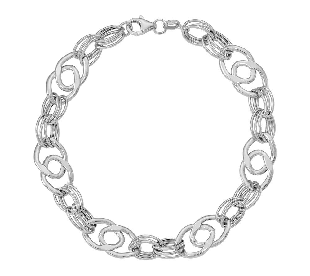 Italian Gold Multi-Link Bracelet 14K, 5.0g