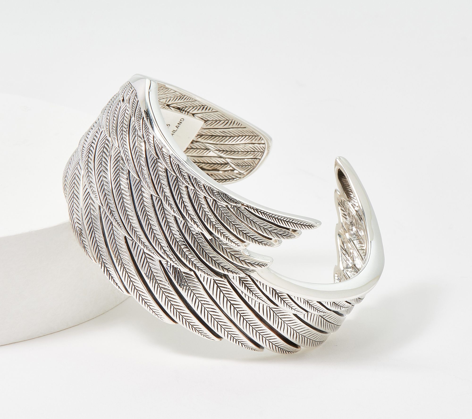 JAI Sterling Silver Heaven Angel Wing Cuff