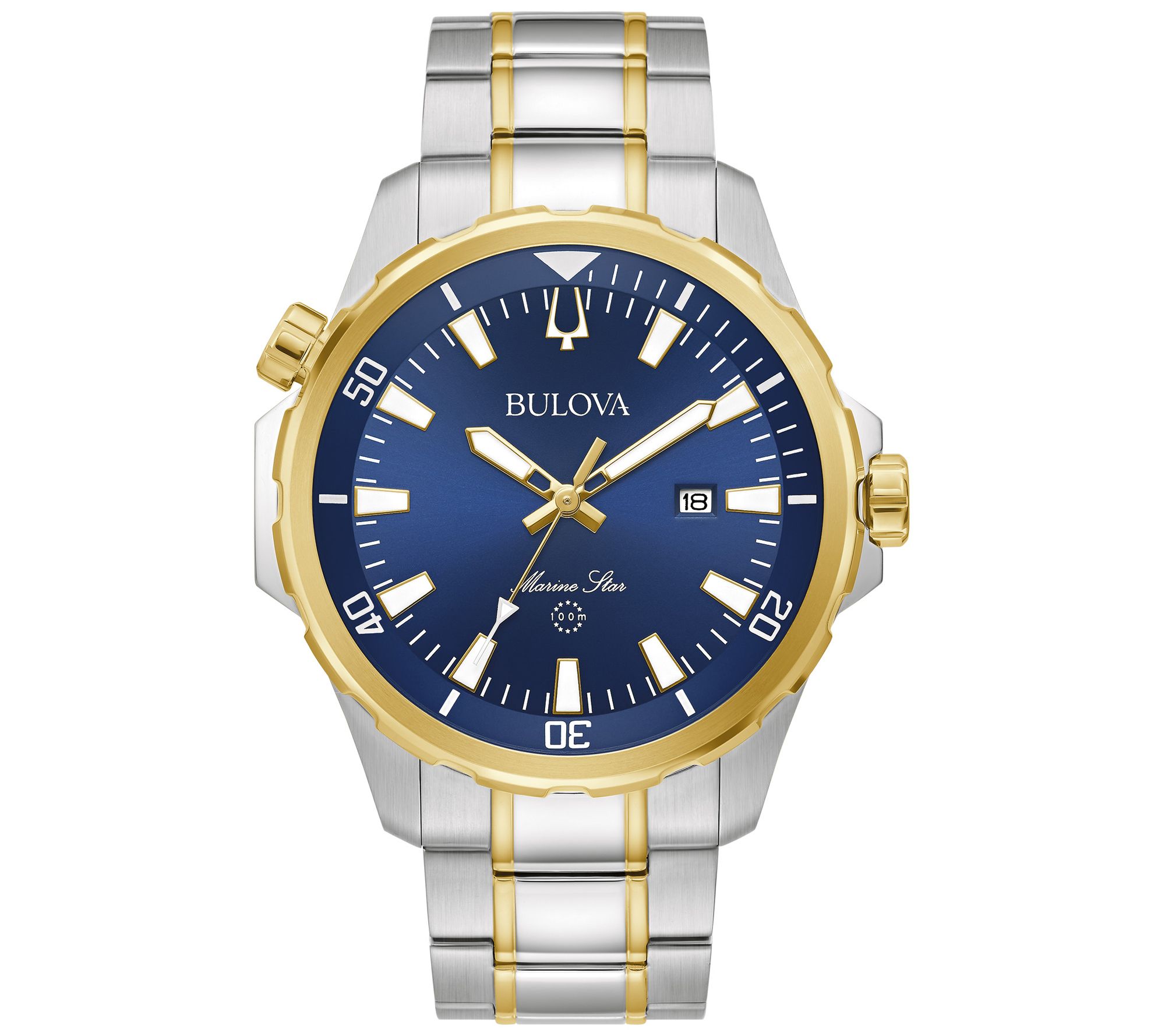 Bulova Men's Marine Star Two-Tone Stainless Ste l Watch